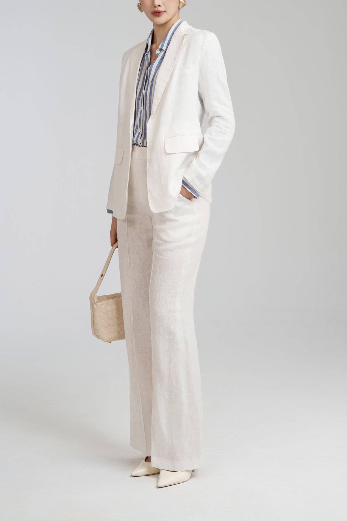 Silk Road Linen Blazer — view 4
