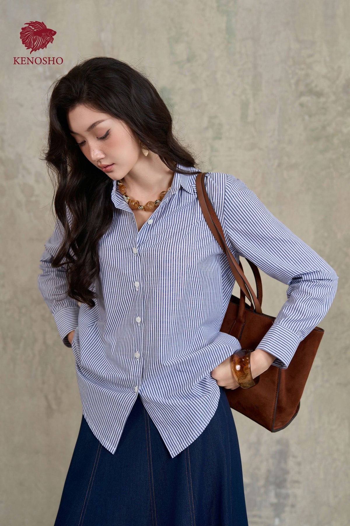 The Tailor Cotton Stripe — view 1