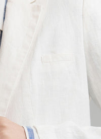 Silk Road Linen Blazer — view 6