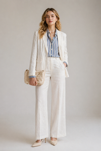 Silk Road Linen Blazer — view 1